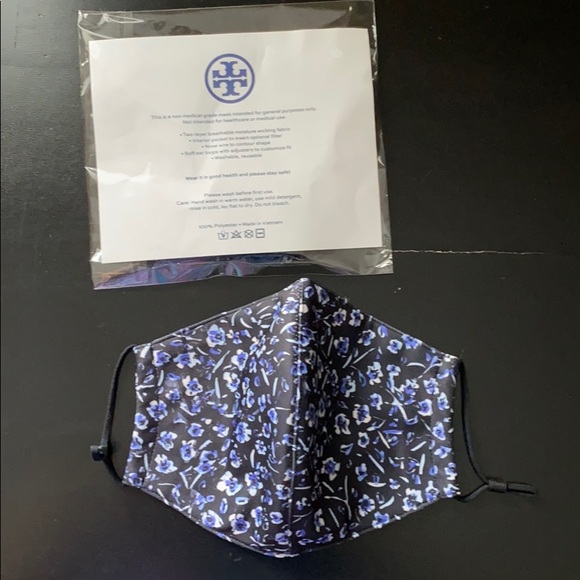 Tory Burch Accessories - Tory Burch One Floral Face Mask Customize Fit